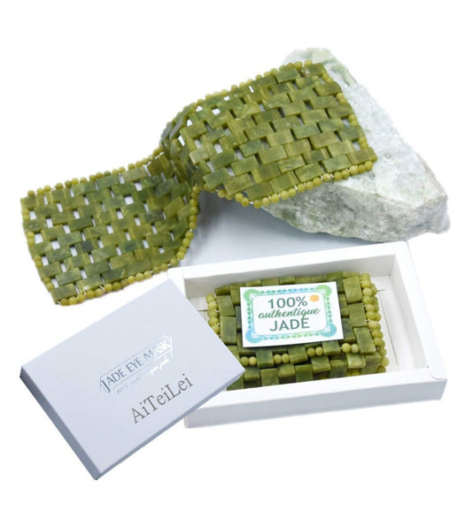 Masque pour les yeux en jade naturel | Anti-âge pour les cernes et les poches